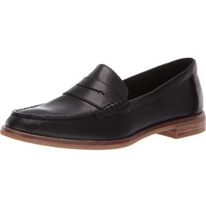 Sperry Women's Seaport Penny Leather Loafer Black